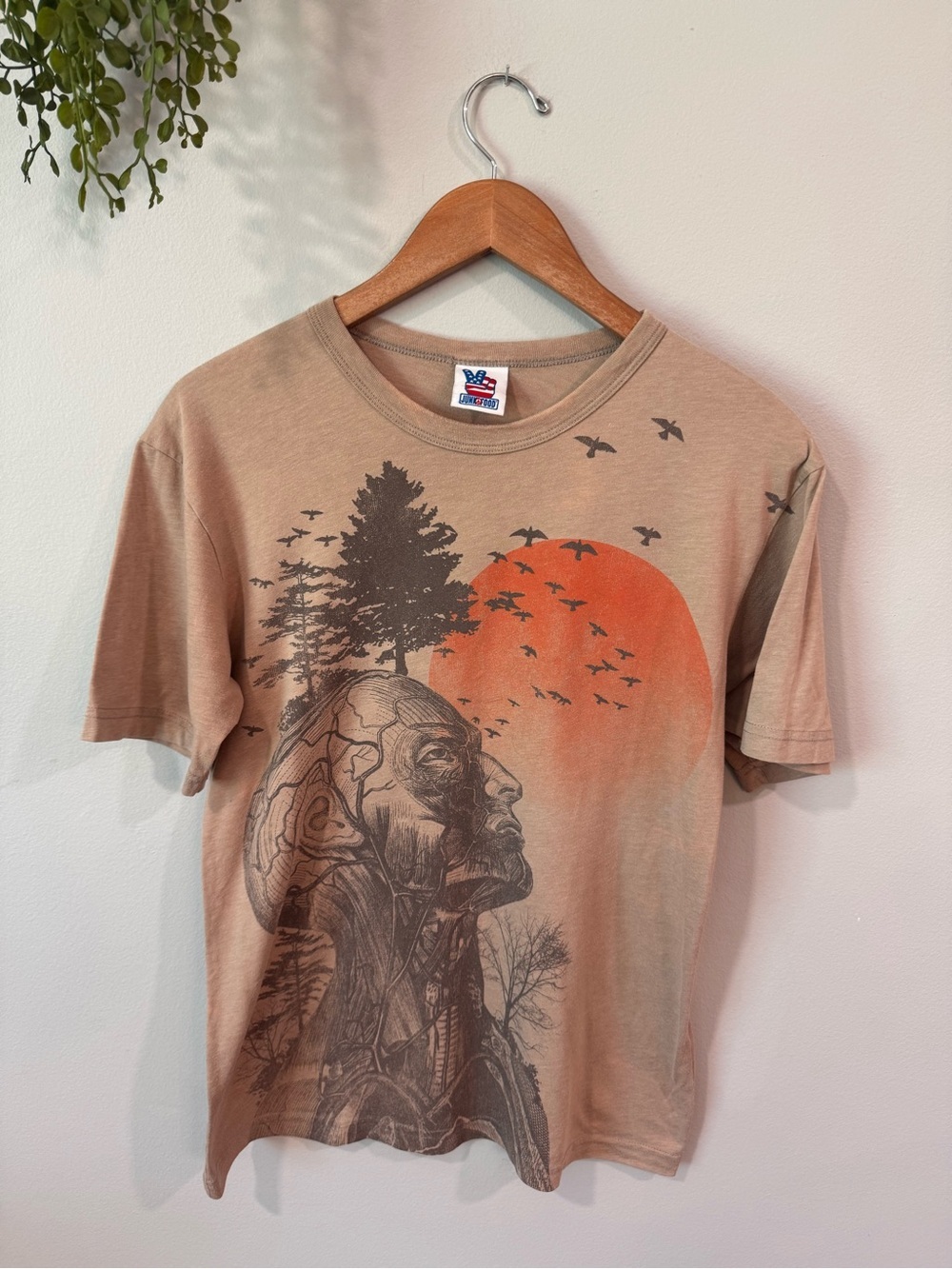 Junk Food Clothing Tan Tee from Hangover Size Medium